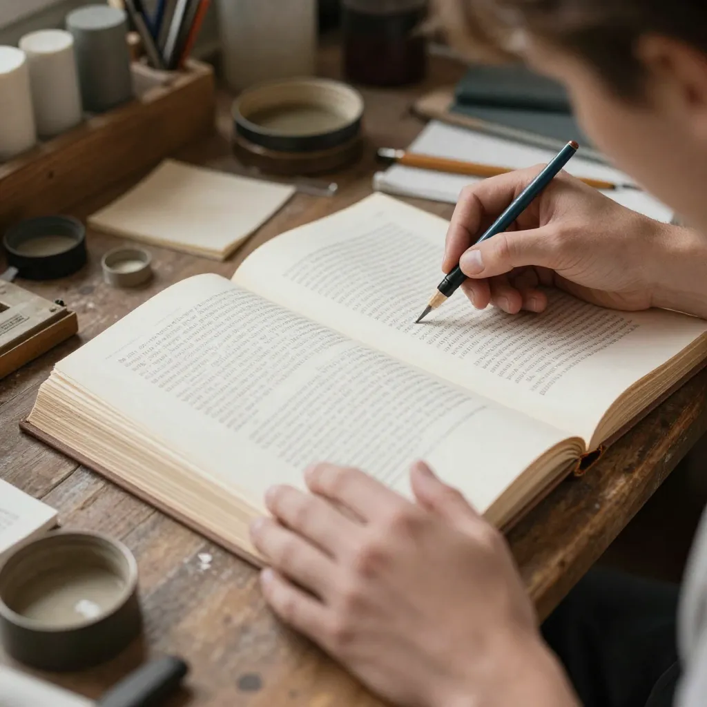 Natural photography style showing conservation application techniques